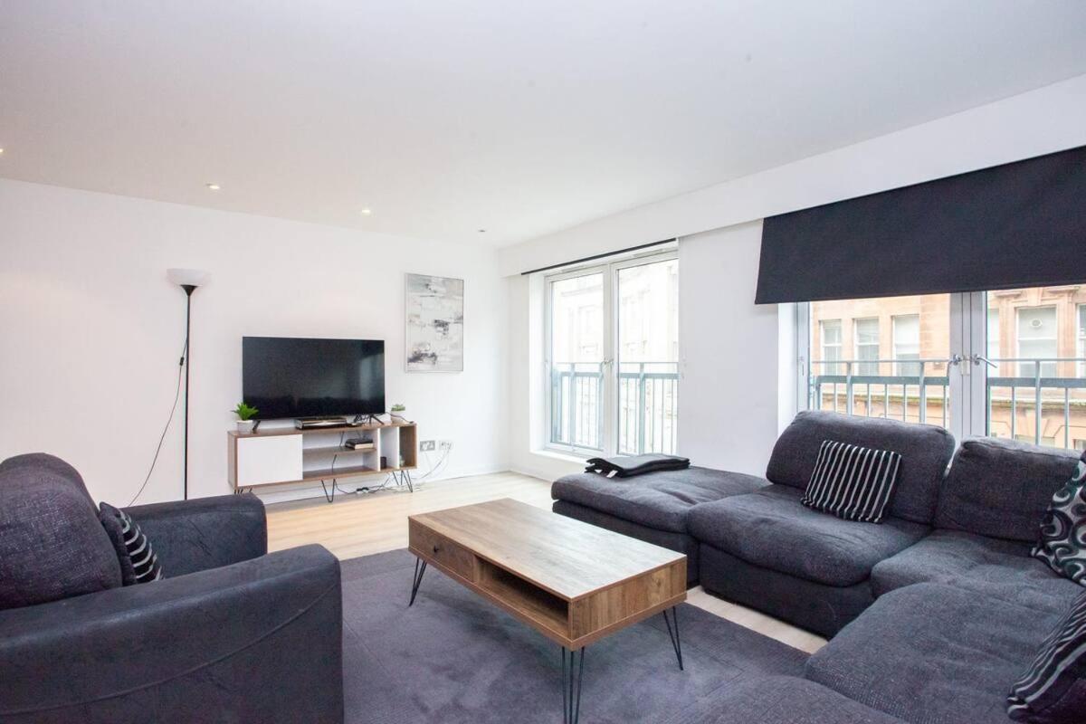 City Centre Apartment W Parking & Hyperoptic Wifi Glasgow Dış mekan fotoğraf