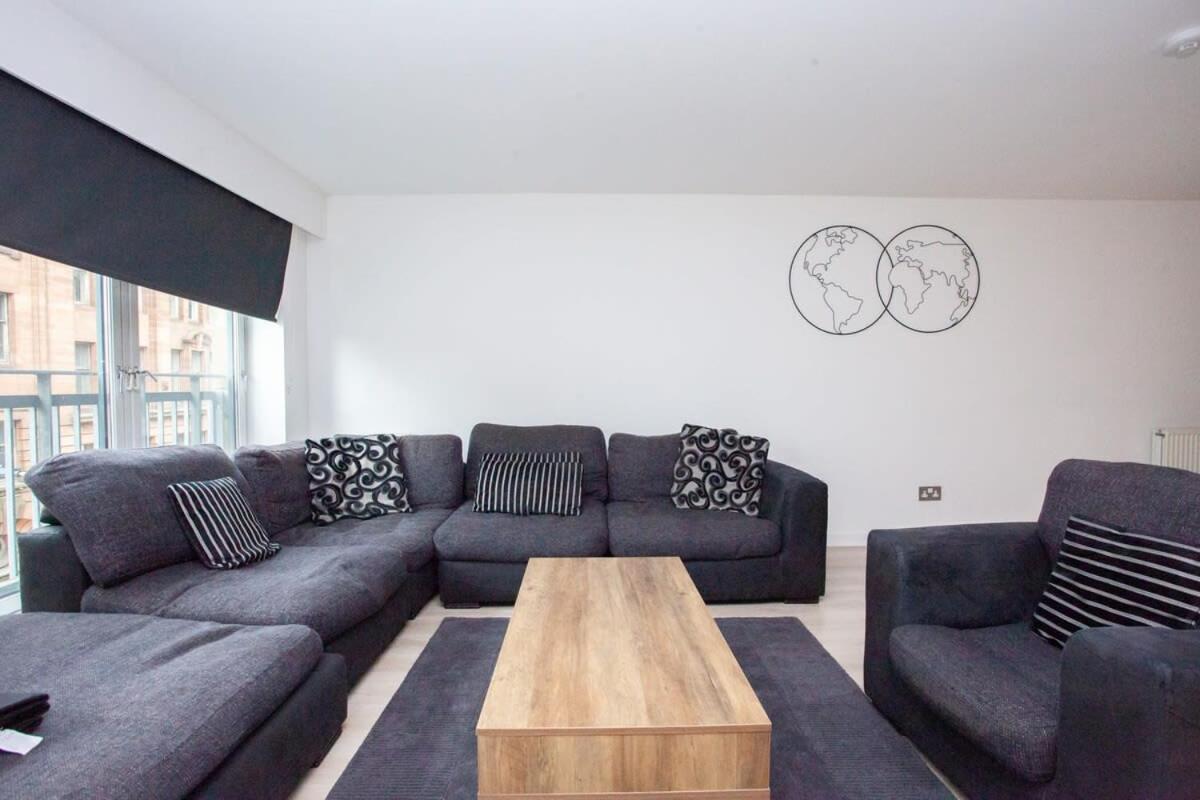 City Centre Apartment W Parking & Hyperoptic Wifi Glasgow Dış mekan fotoğraf