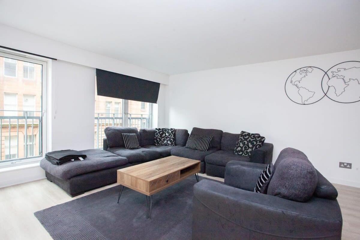 City Centre Apartment W Parking & Hyperoptic Wifi Glasgow Dış mekan fotoğraf